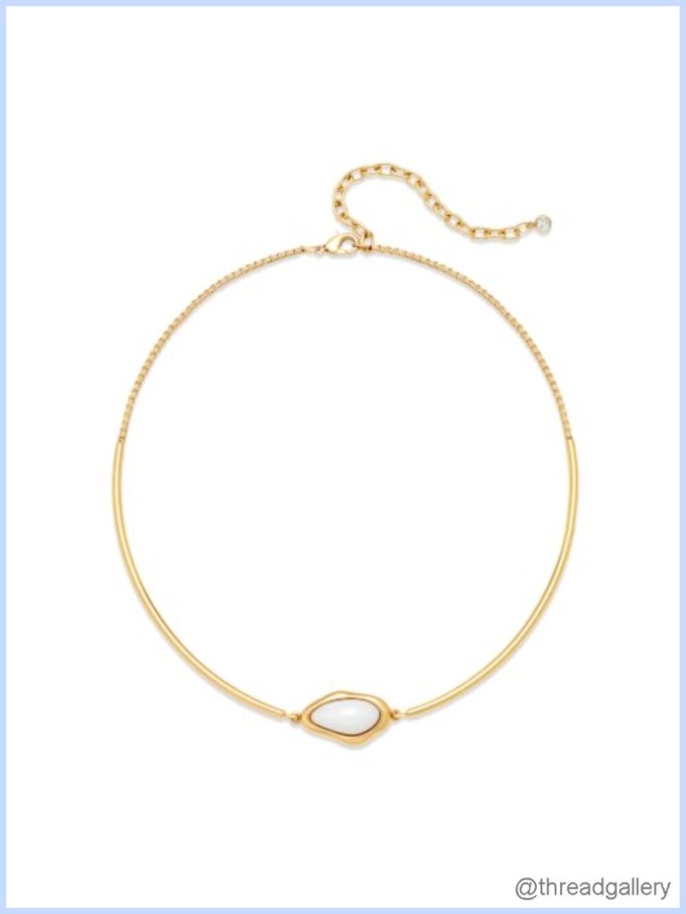 14k Gold Plated Choker Necklace Baroque Pearl Pendant Collar Necklace for Women